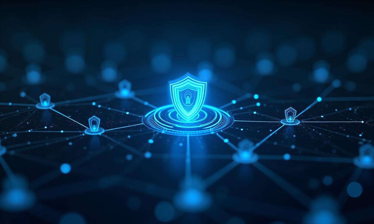 Secure digital data visualization representing supply chain security